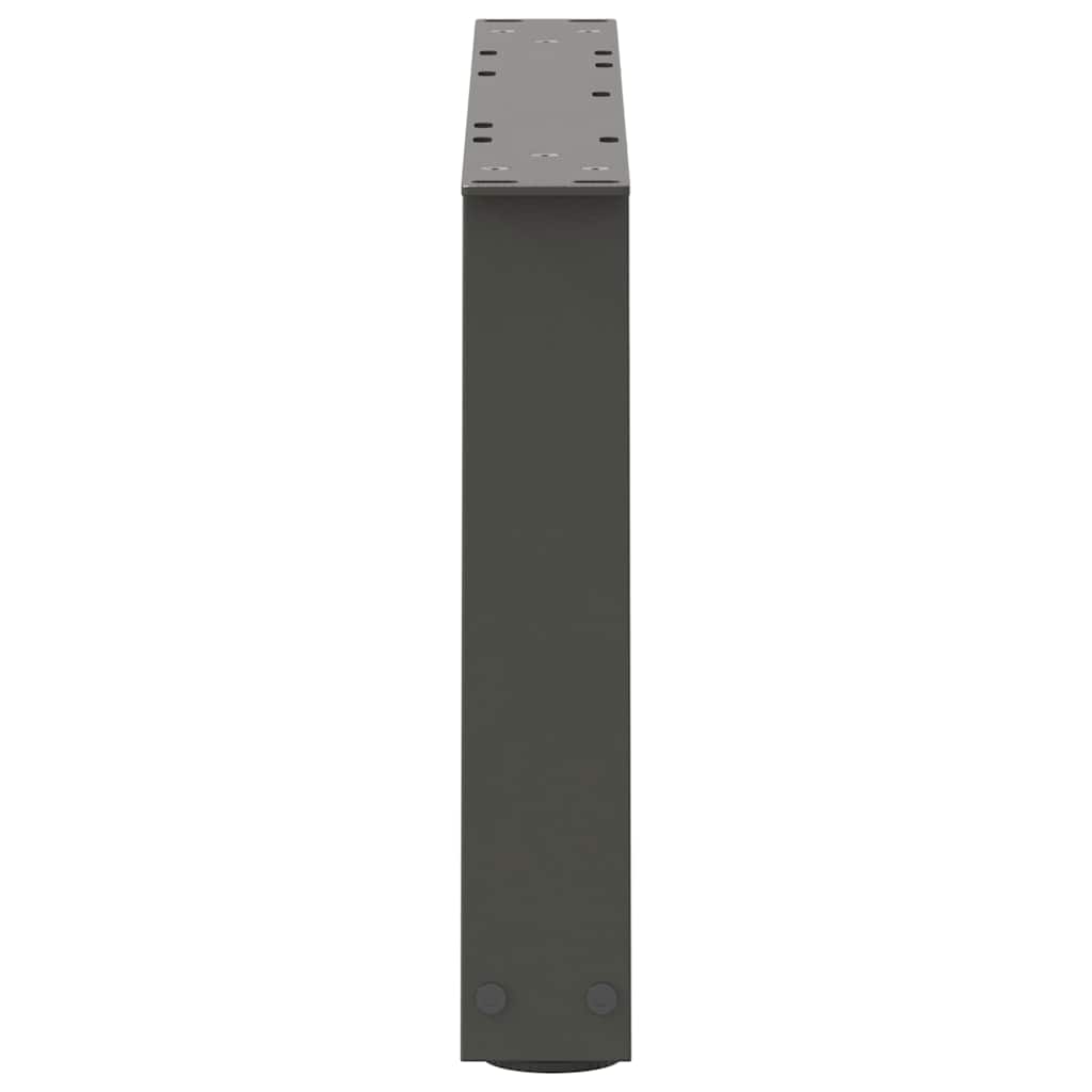 sofabordsben V-formet 2 stk. antracit 50x(30-31,3) cm stål