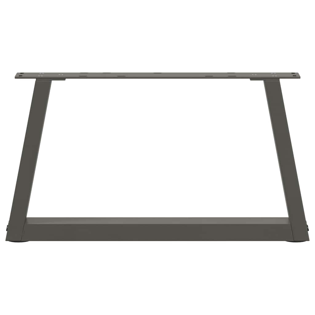 sofabordsben V-formet 2 stk. antracit 60x(30-31,3) cm stål