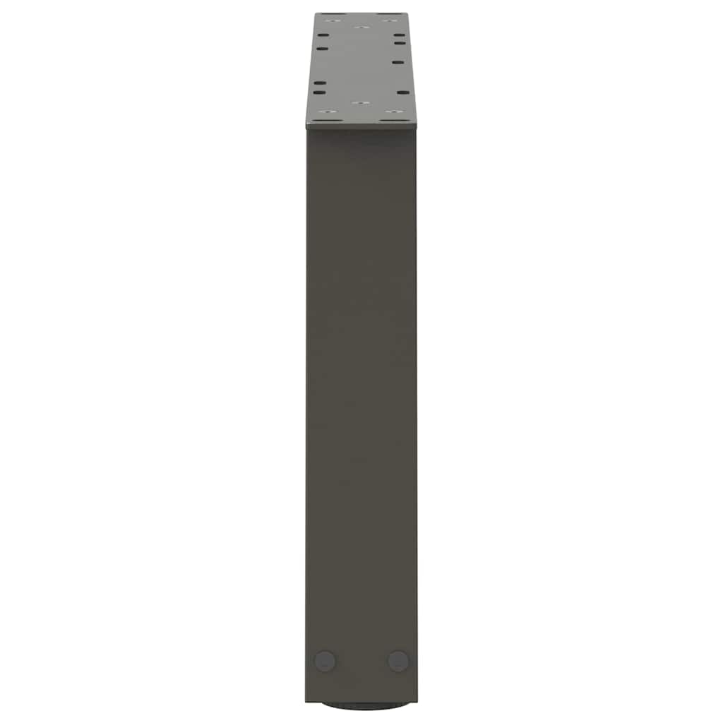 sofabordsben V-formet 2 stk. antracit 60x(30-31,3) cm stål