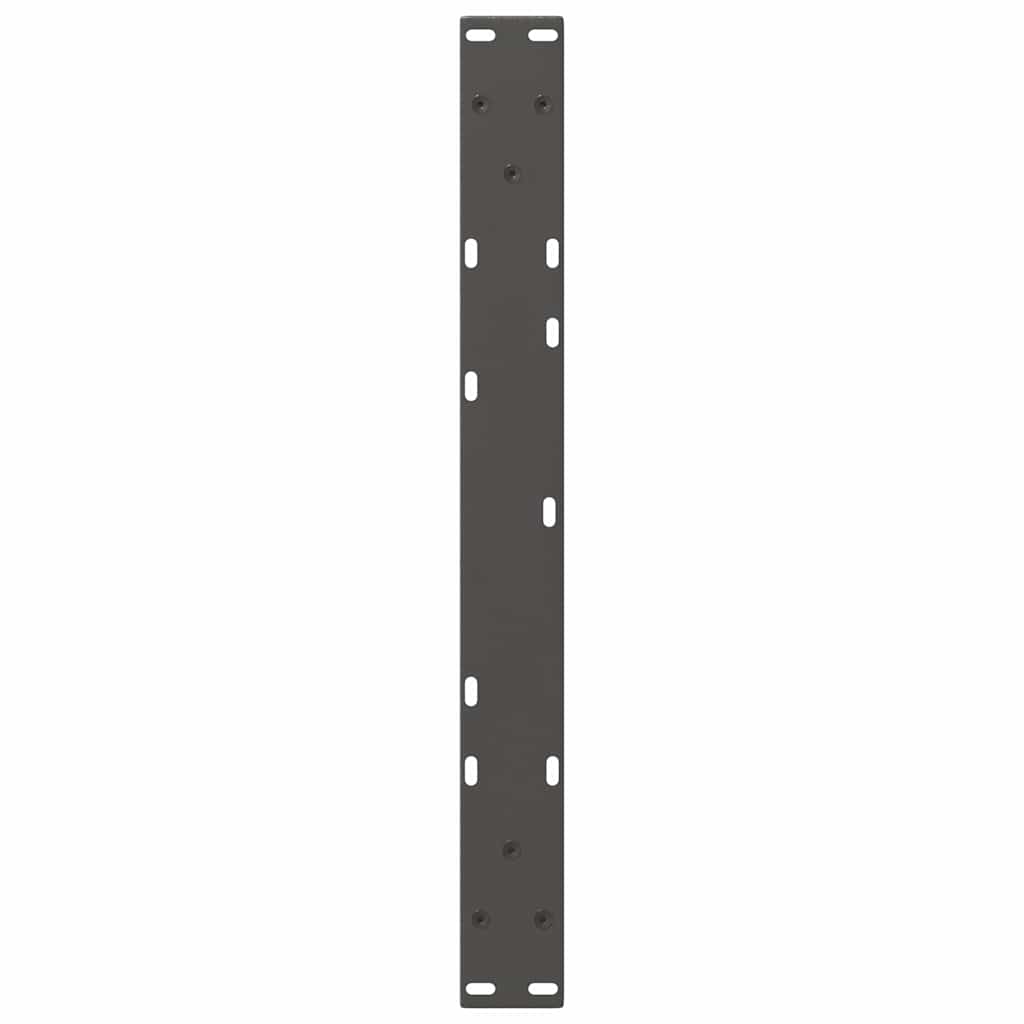 sofabordsben V-formet 2 stk. antracit 60x(30-31,3) cm stål
