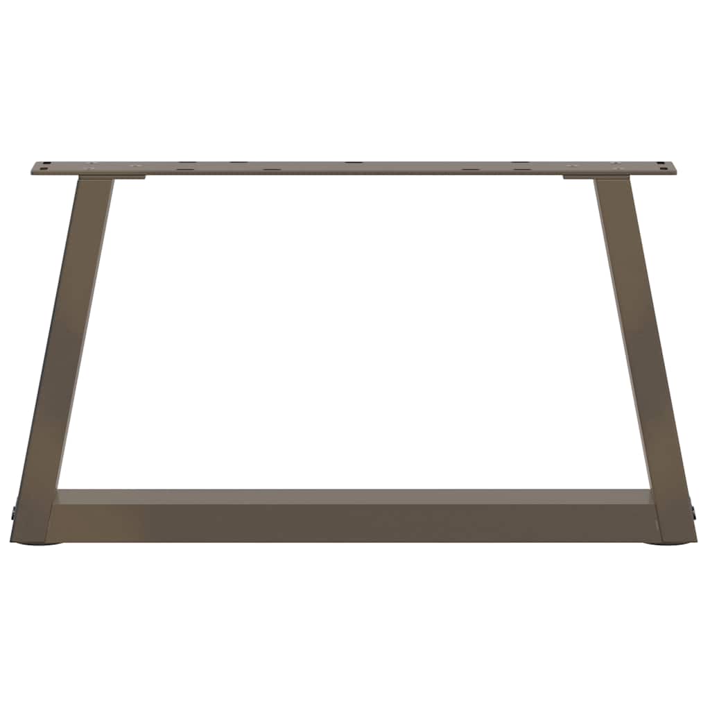 sofabordsben V-formet 2 stk. naturstål 60x(30-31,3) cm stål