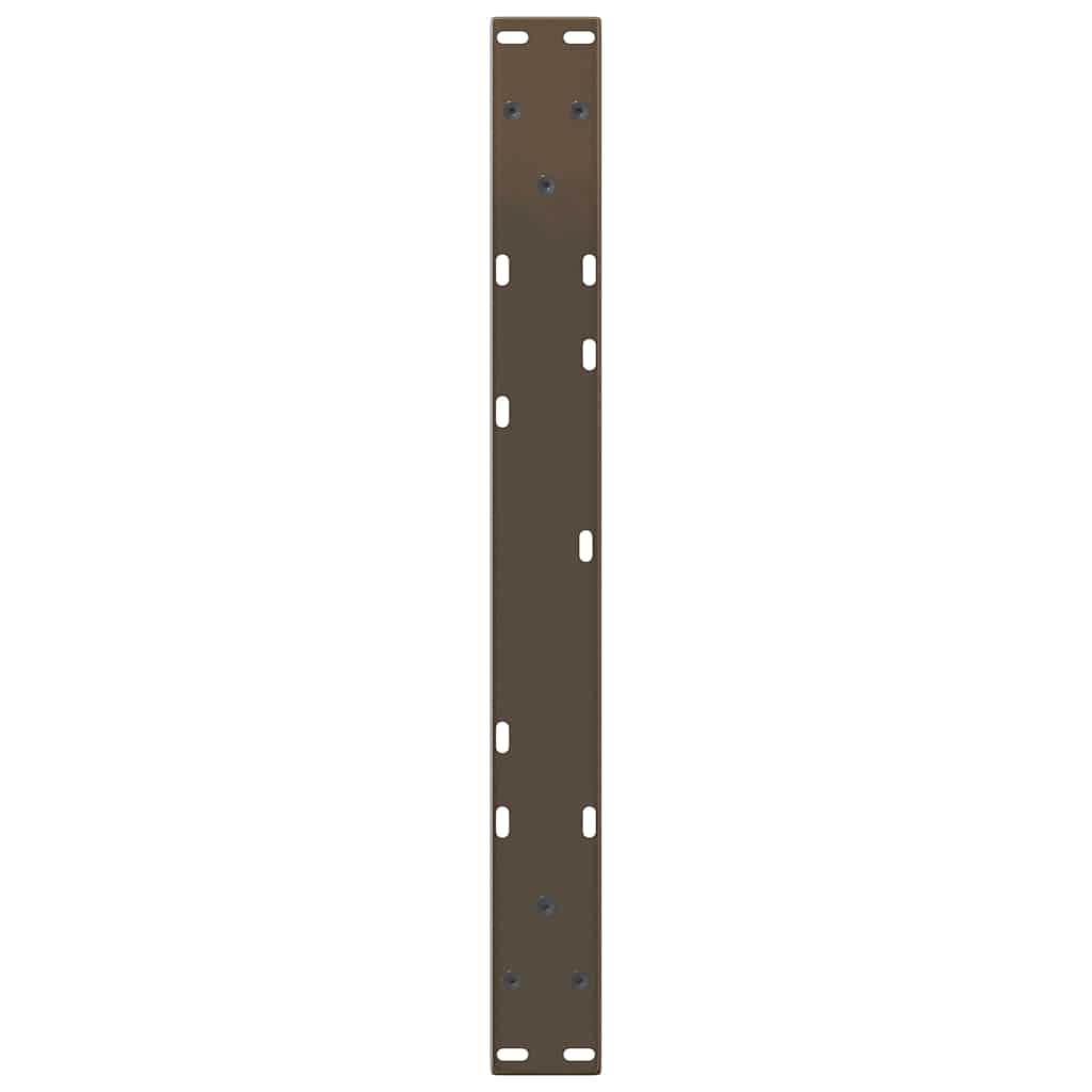 sofabordsben V-formet 2 stk. naturstål 60x(30-31,3) cm stål