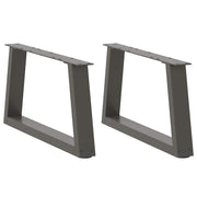 sofabordsben V-formet 2 stk. antracit 70x(30-31,3) cm stål