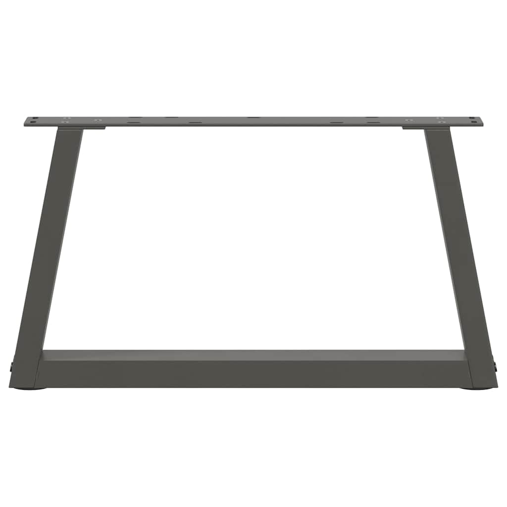 sofabordsben V-formet 2 stk. antracit 70x(30-31,3) cm stål