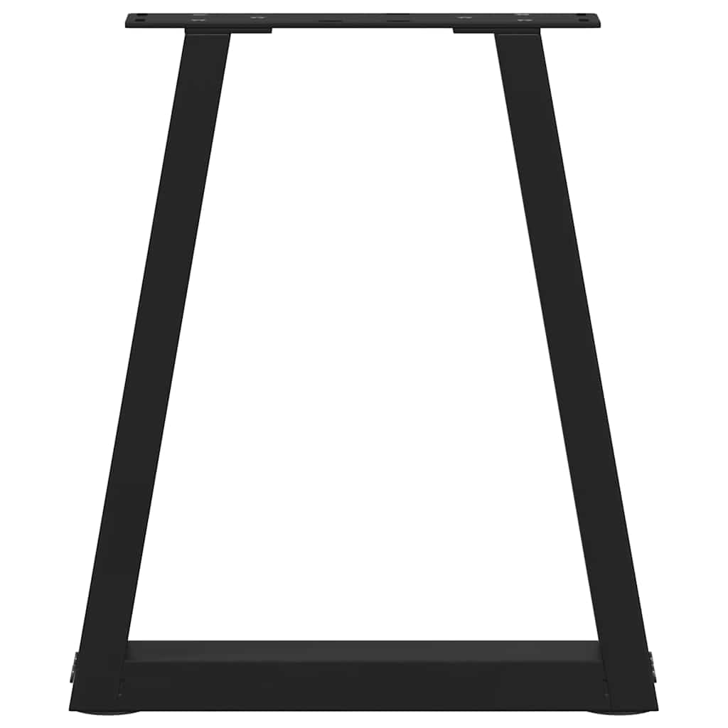 sofabordsben V-formet 2 stk. sort 28 x (42-43,3) cm stål