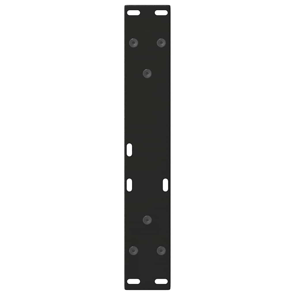sofabordsben V-formet 2 stk. sort 28 x (42-43,3) cm stål