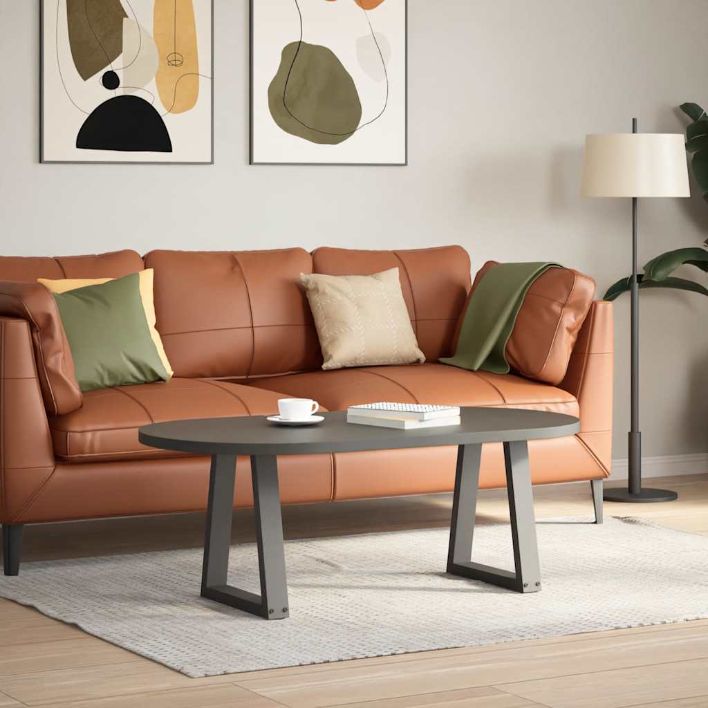 sofabordsben V-formet 2 stk. antracit 28 x (42-43,3) cm stål