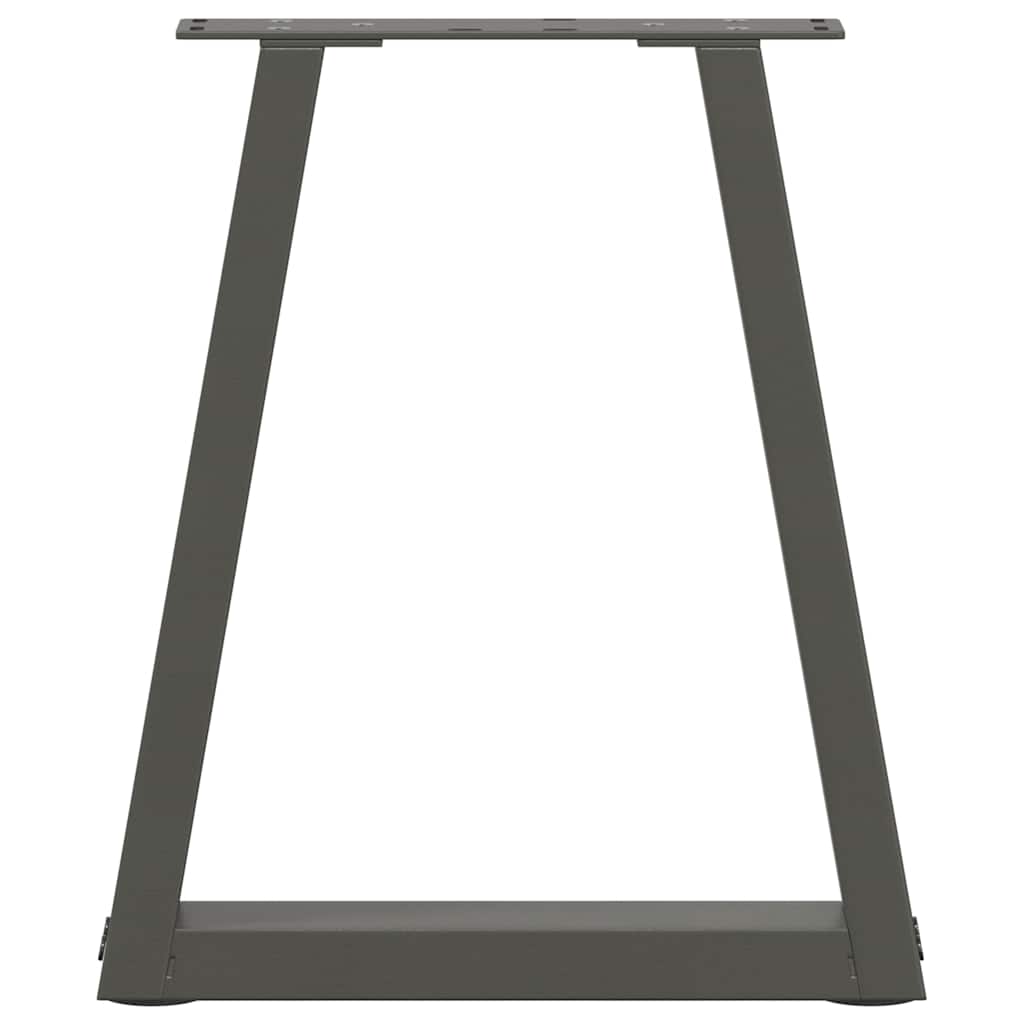 sofabordsben V-formet 2 stk. antracit 28 x (42-43,3) cm stål