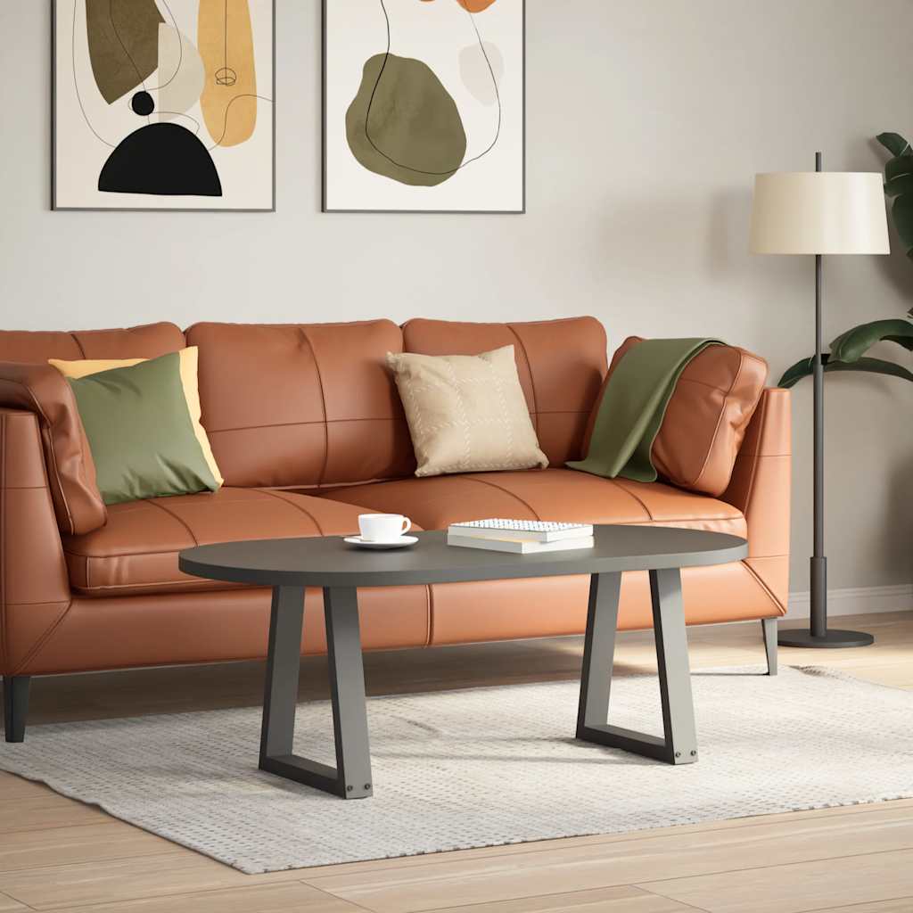 sofabordsben V-formet 2 stk. antracit 38 x (42-43,3) cm stål