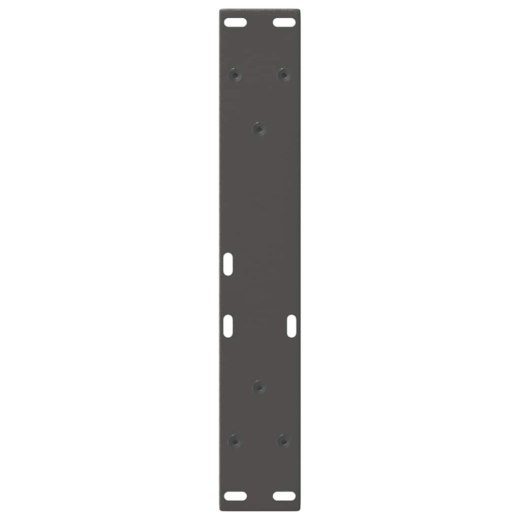 sofabordsben V-formet 2 stk. antracit 38 x (42-43,3) cm stål
