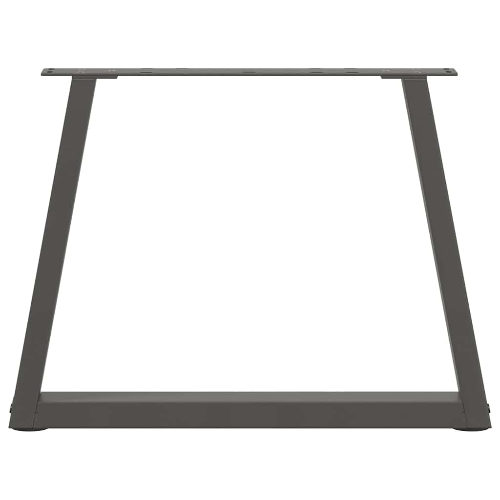 sofabordsben V-formet 2 stk. antracit 50x(42-43,3) cm stål