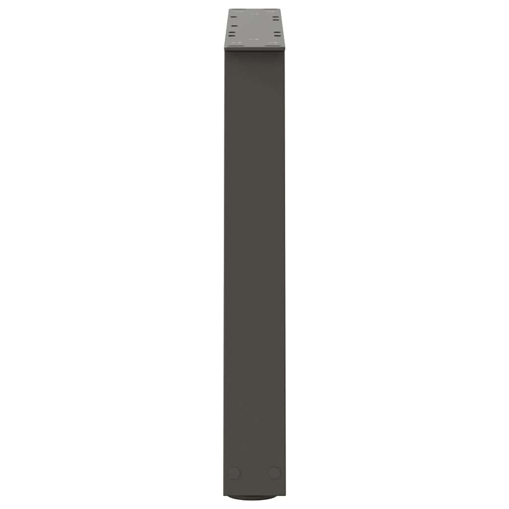 sofabordsben V-formet 2 stk. antracit 50x(42-43,3) cm stål
