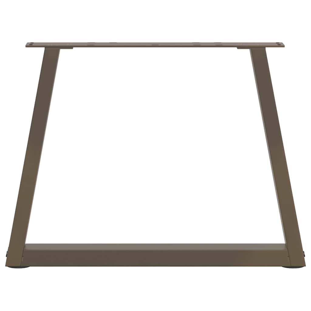 sofabordsben V-formet 2 stk. naturstål 50x(42-43,3) cm stål