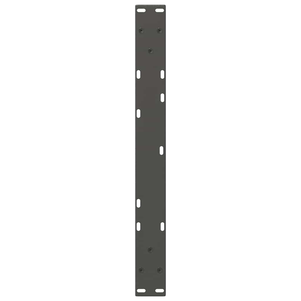 sofabordsben V-formet 2 stk. antracit 60x(42-43,3) cm stål