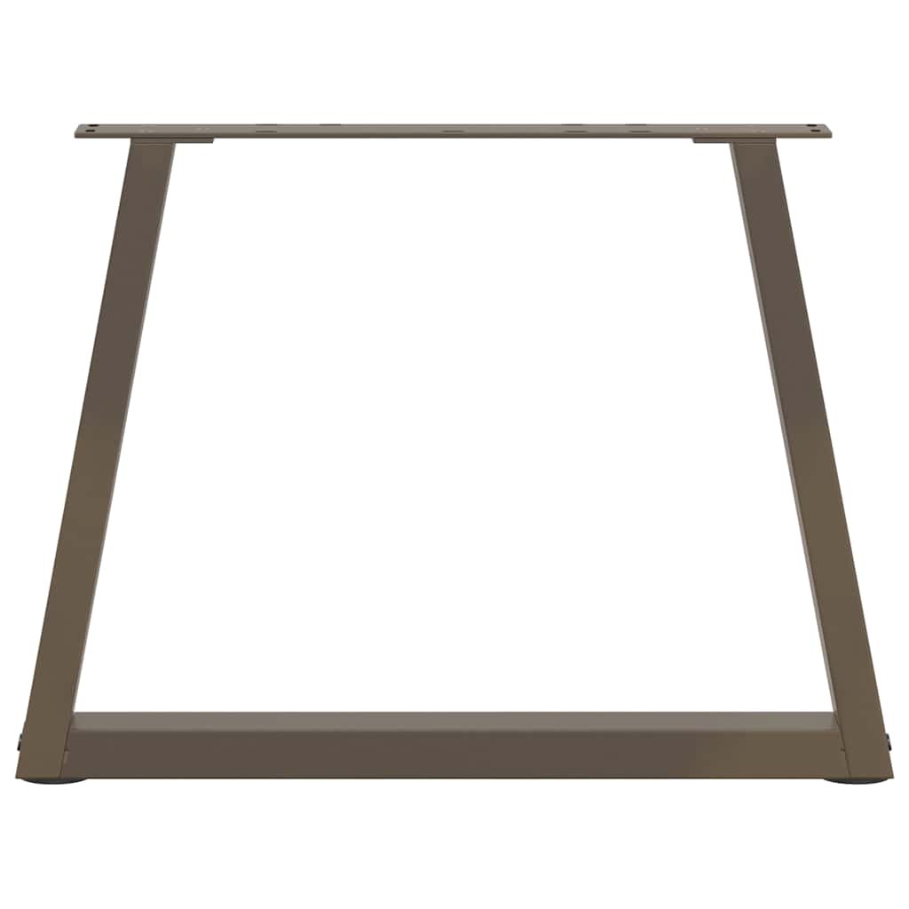 sofabordsben V-formet 2 stk. naturstål 60x(42-43,3) cm stål