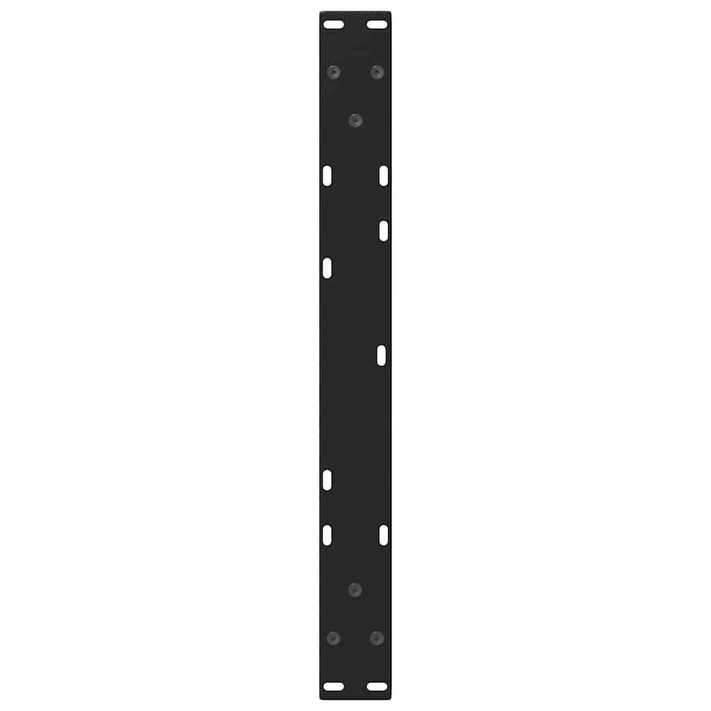 sofabordsben V-formet 2 stk. sort 70 x (42-43,3) cm stål