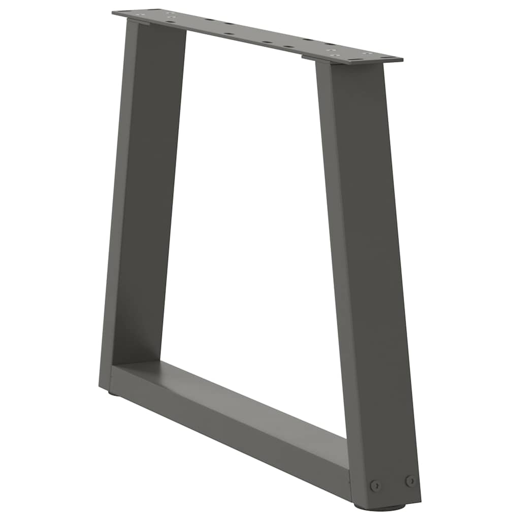 sofabordsben V-formet 2 stk. antracit 70 x (42-43,3) cm stål