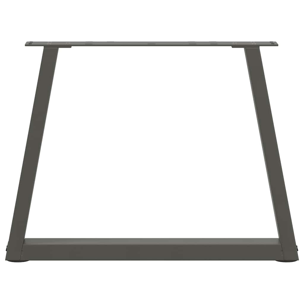 sofabordsben V-formet 2 stk. antracit 70 x (42-43,3) cm stål