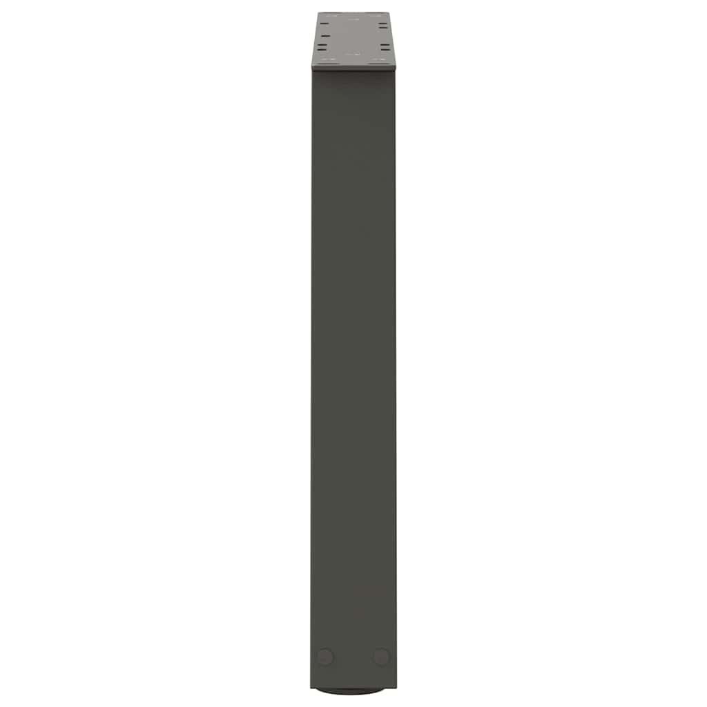 sofabordsben V-formet 2 stk. antracit 70 x (42-43,3) cm stål