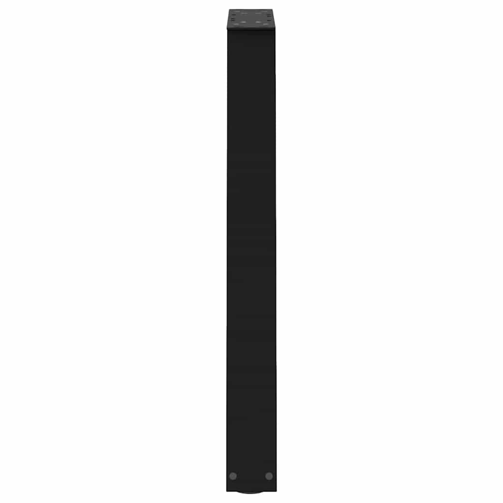 spisebordsben V-formet 2 stk. sort 60 x (72-73,3) cm stål