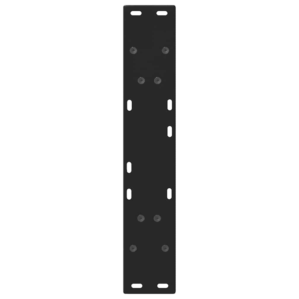 spisebordsben V-formet 2 stk. sort 60 x (72-73,3) cm stål