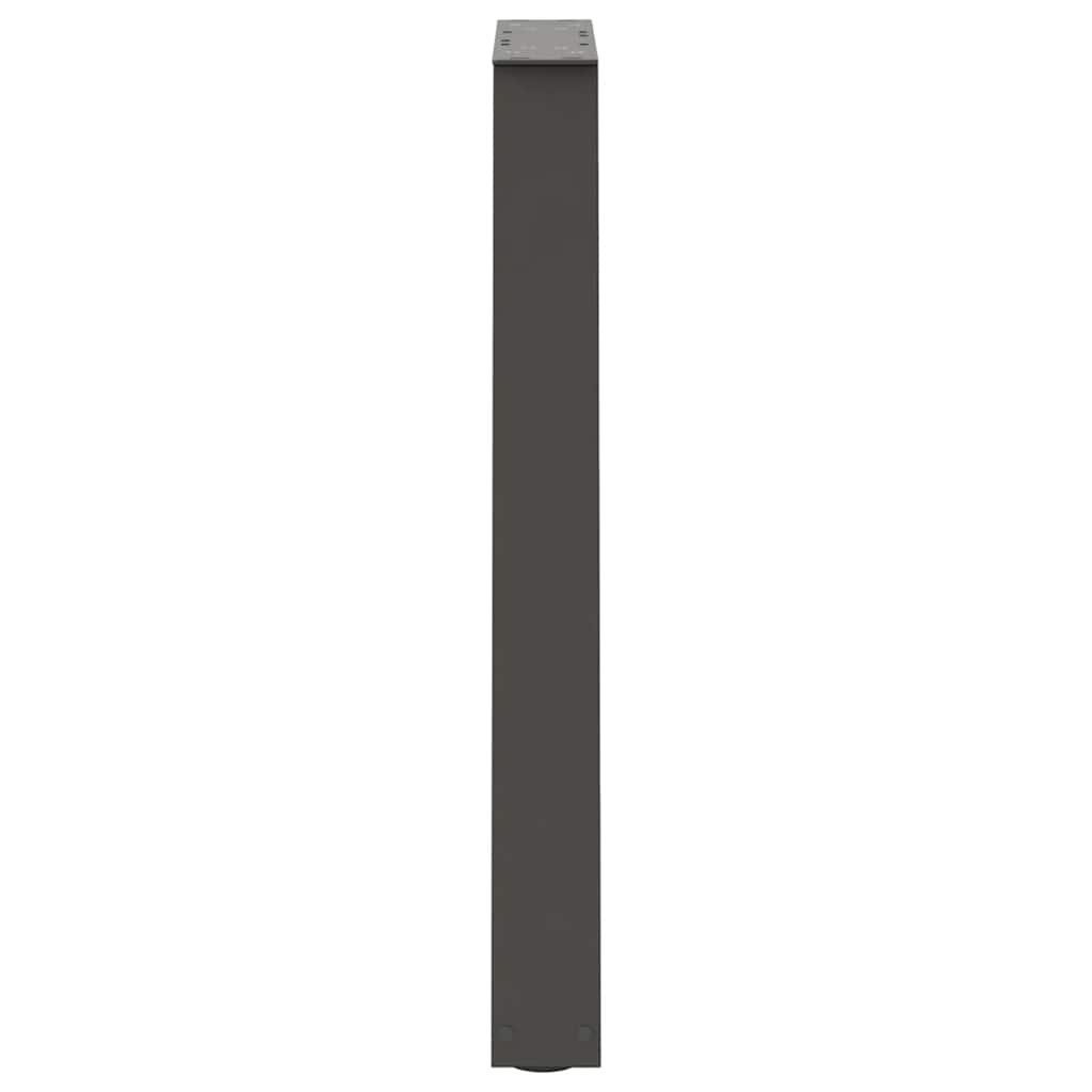 spisebordsben V-formet 2 stk. antracit 60x(72-73,3) cm stål