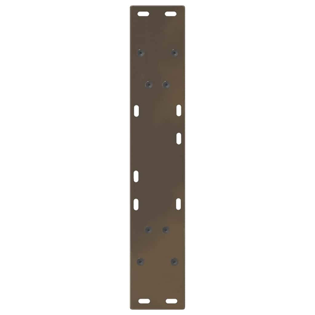spisebordsben V-formet 2 stk. naturstål 60 x (72-73,3) cm stål