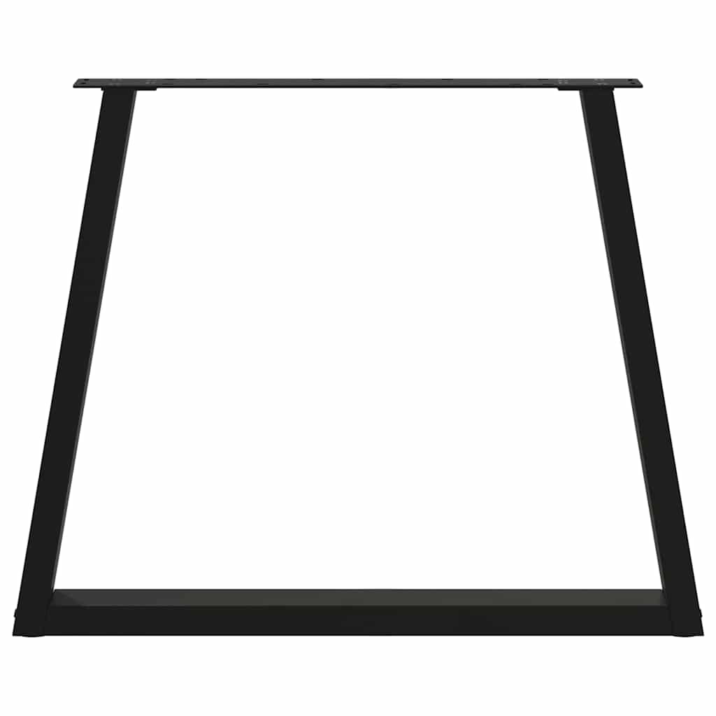 spisebordsben V-formet 2 stk. sort 70 x (72-73,3) cm stål