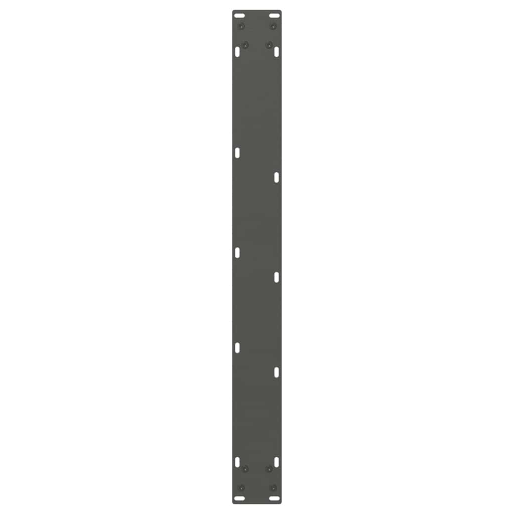 spisebordsben V-formet 2 stk. antracit 80x(72-73,3) cm stål