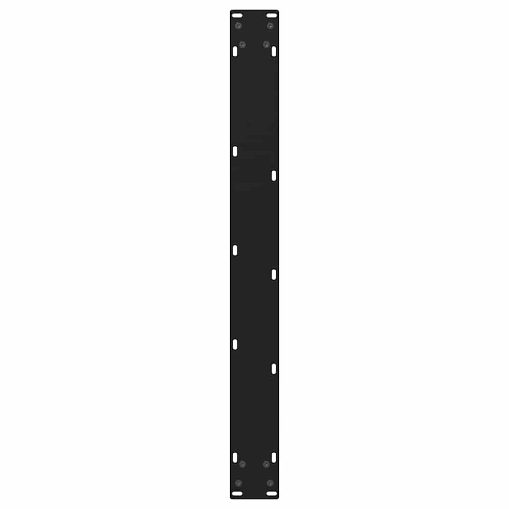 spisebordsben V-formet 2 stk. sort 90 x (72-73,3) cm stål