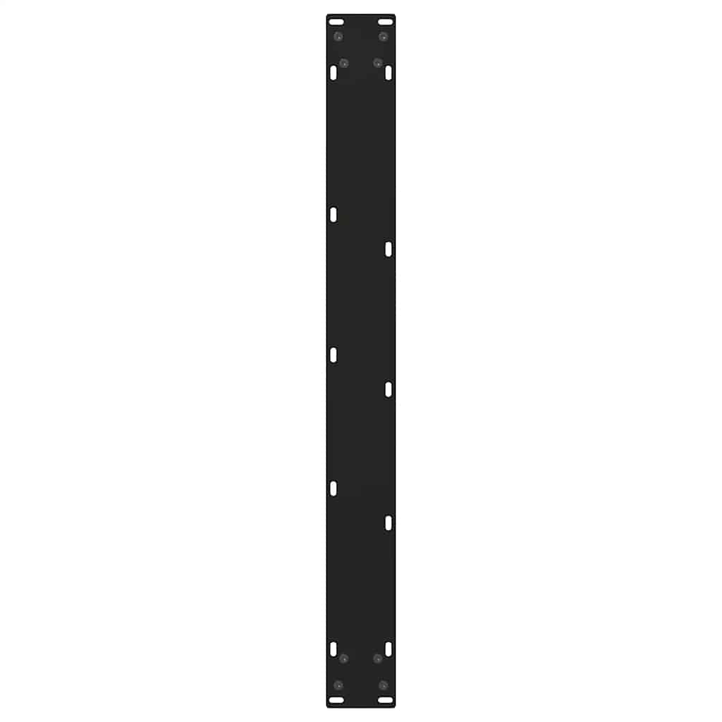 spisebordsben V-formet 2 stk. sort 100x(72-73,3) cm stål