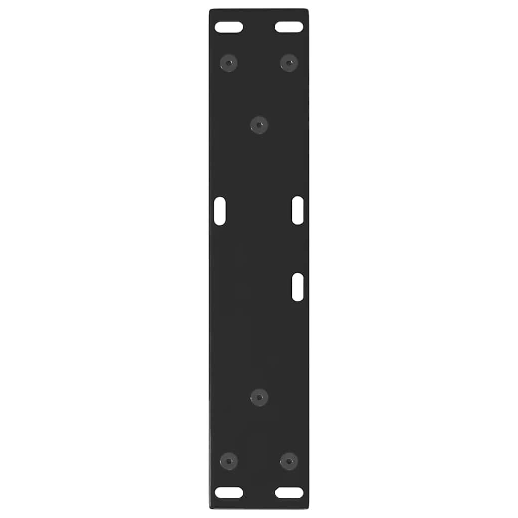 sofabordsben V-formet 2 stk. sort 30x(30-31,3) cm stål