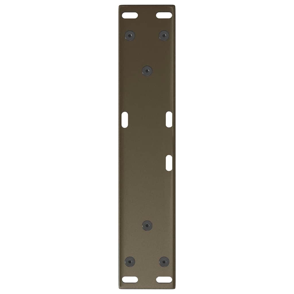 sofabordsben V-formet 2 stk. naturstål 30x(30-31,3) cm stål