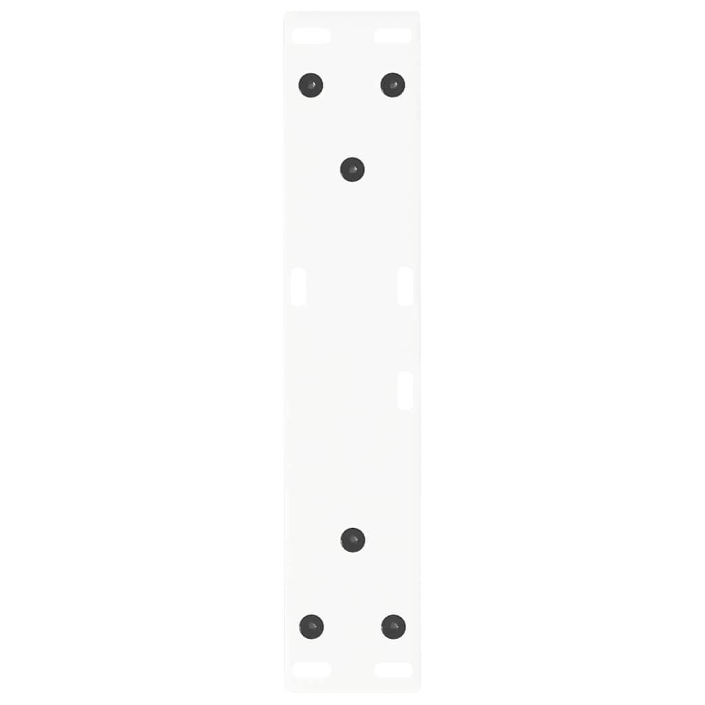 sofabordsben V-formet 2 stk. hvid 40x(30-31,3) cm stål