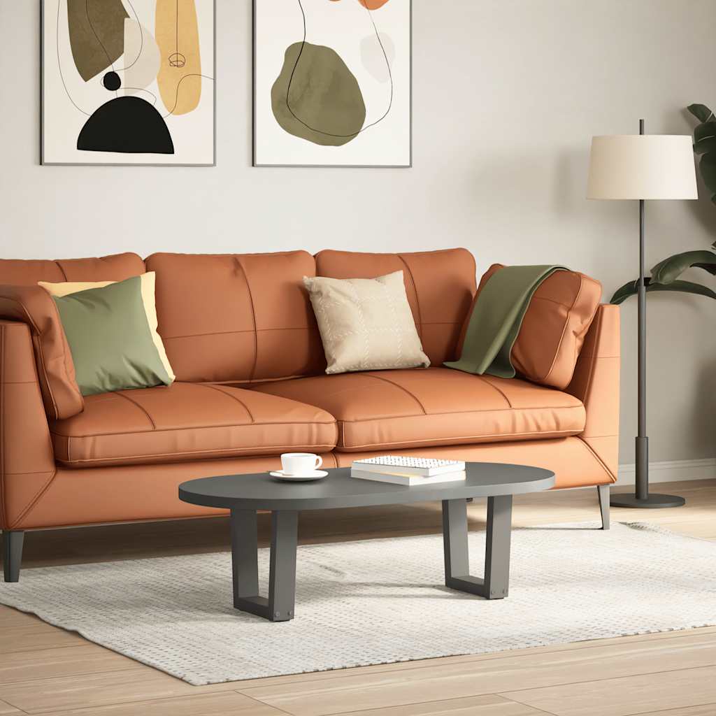 sofabordsben V-formet 2 stk. antracit 40x(30-31,3) cm stål