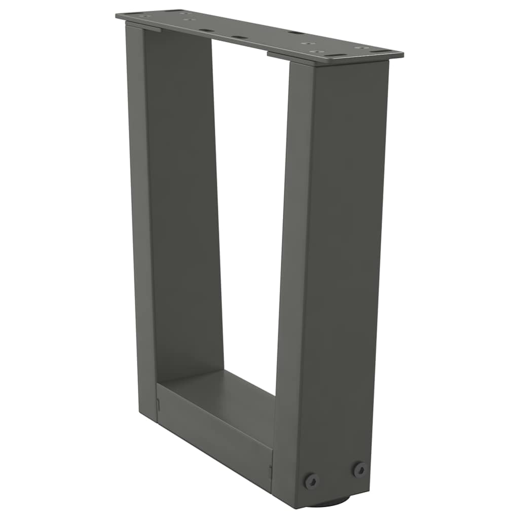 sofabordsben V-formet 2 stk. antracit 40x(30-31,3) cm stål