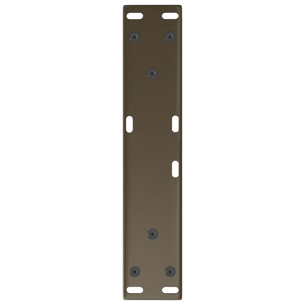 sofabordsben V-formet 2 stk. naturstål 40x(30-31,3) cm stål