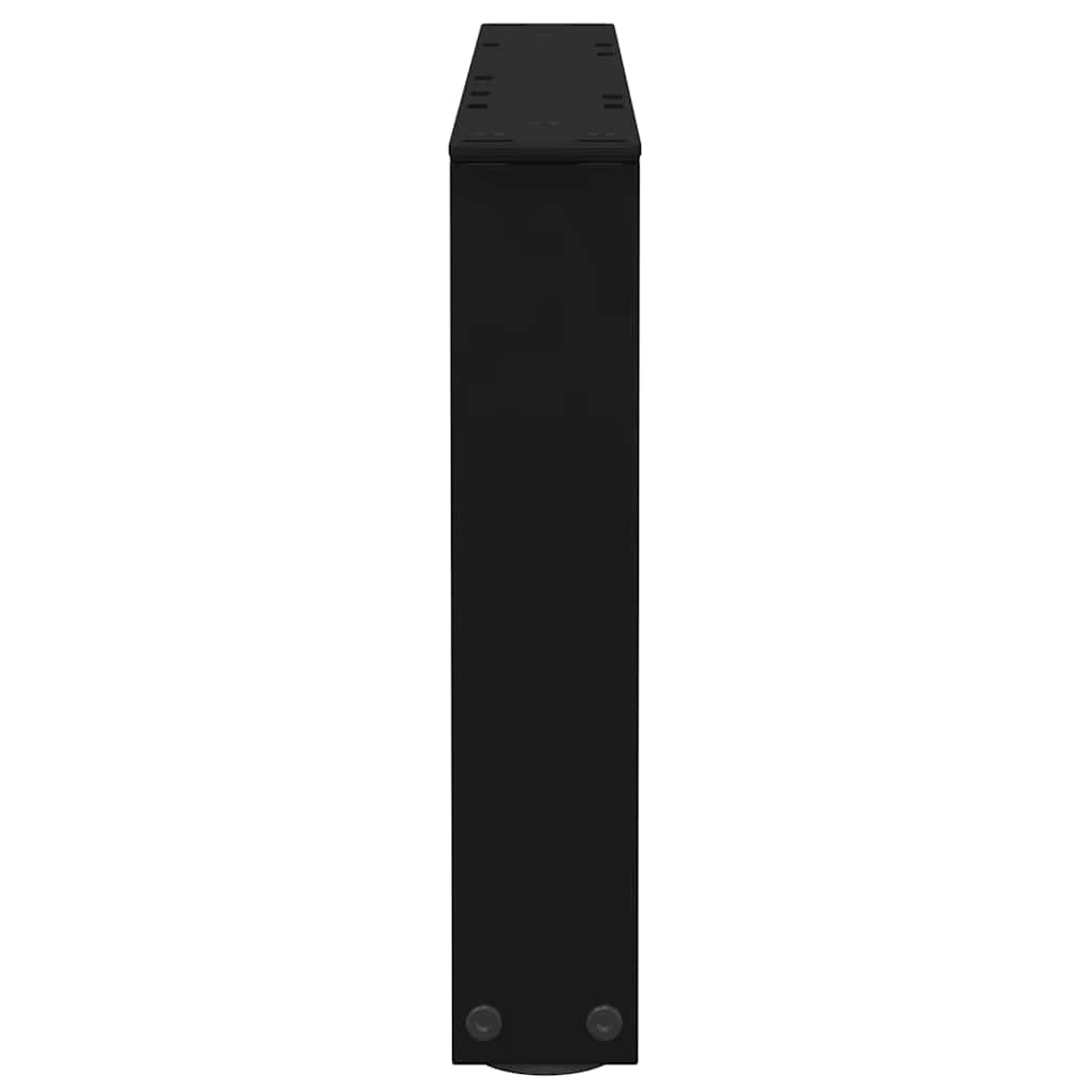 sofabordsben V-formet 2 stk. sort 50x(30-31,3) cm stål