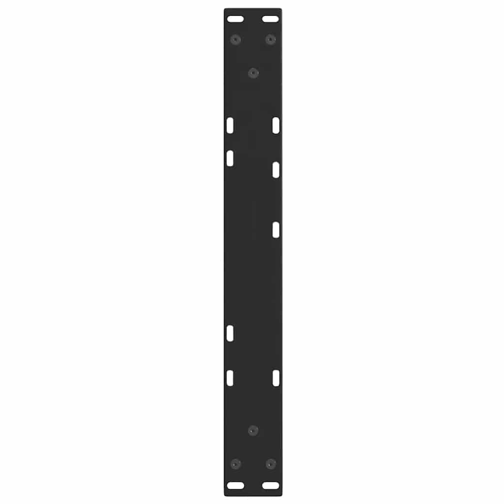 sofabordsben V-formet 2 stk. sort 50x(30-31,3) cm stål