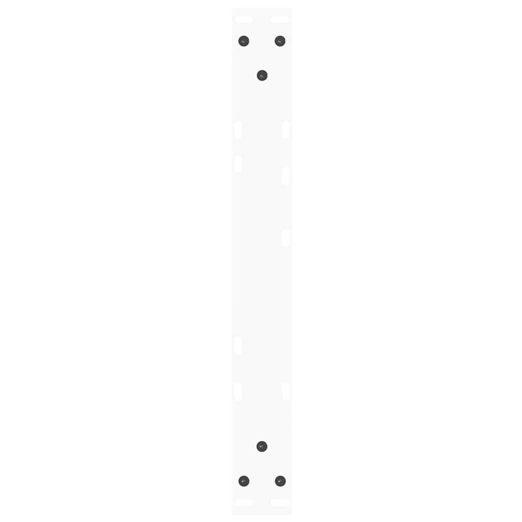 sofabordsben V-formet 2 stk. hvid 50x(30-31,3) cm stål