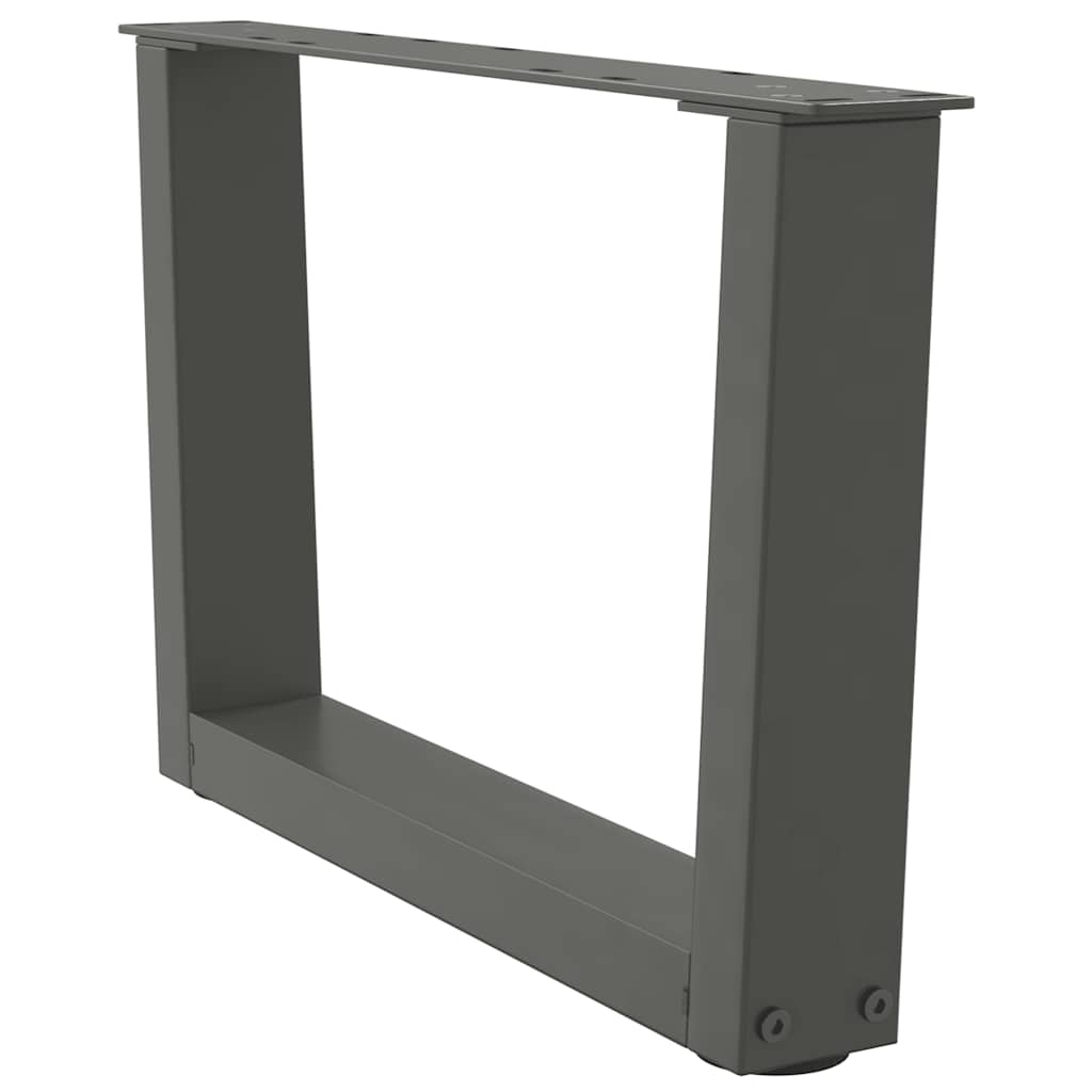 sofabordsben V-formet 2 stk. antracit 50x(30-31,3) cm stål