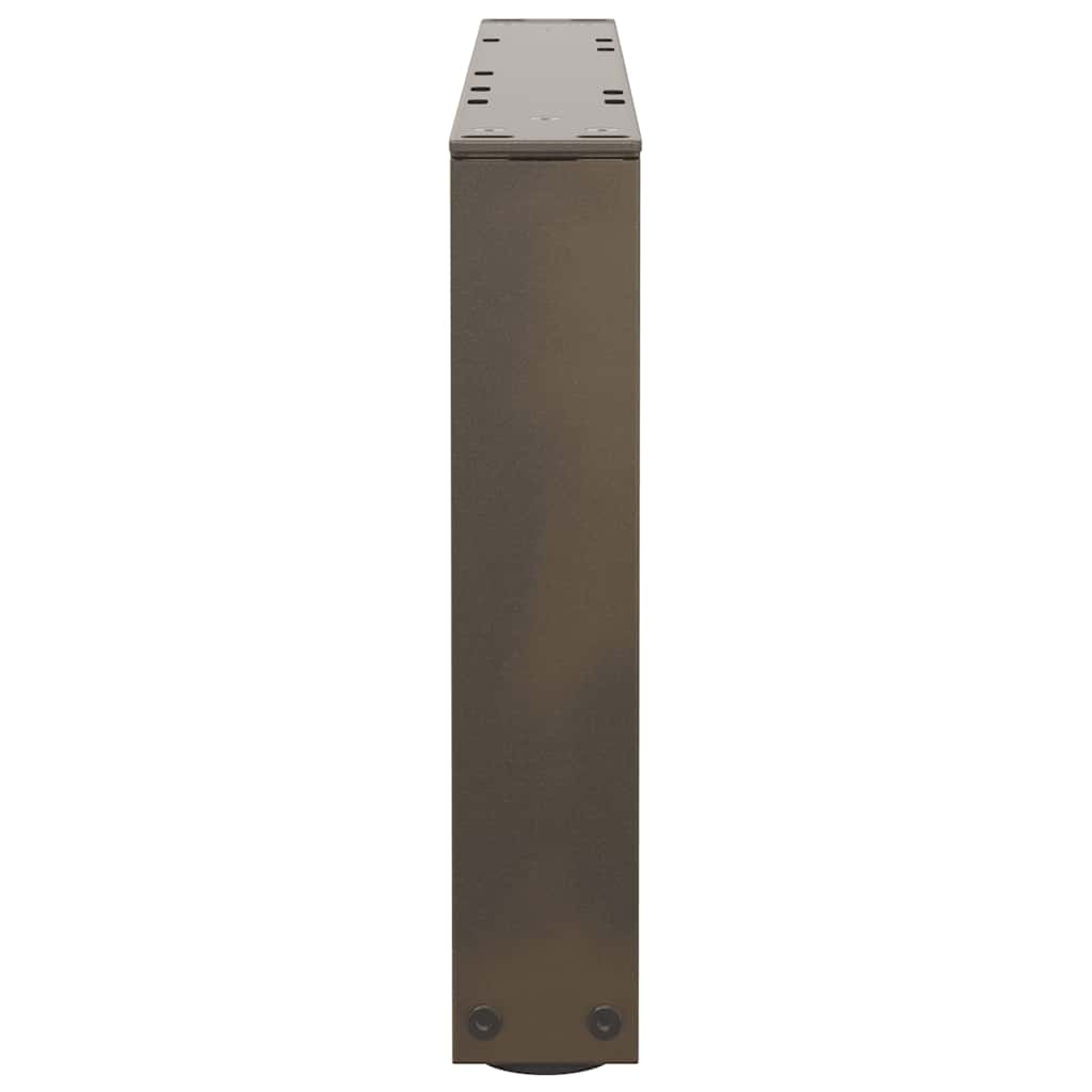 sofabordsben V-formet 2 stk. naturstål 50x(30-31,3) cm stål