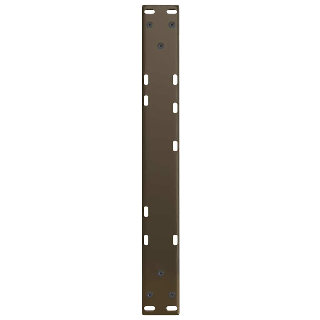 sofabordsben V-formet 2 stk. naturstål 50x(30-31,3) cm stål