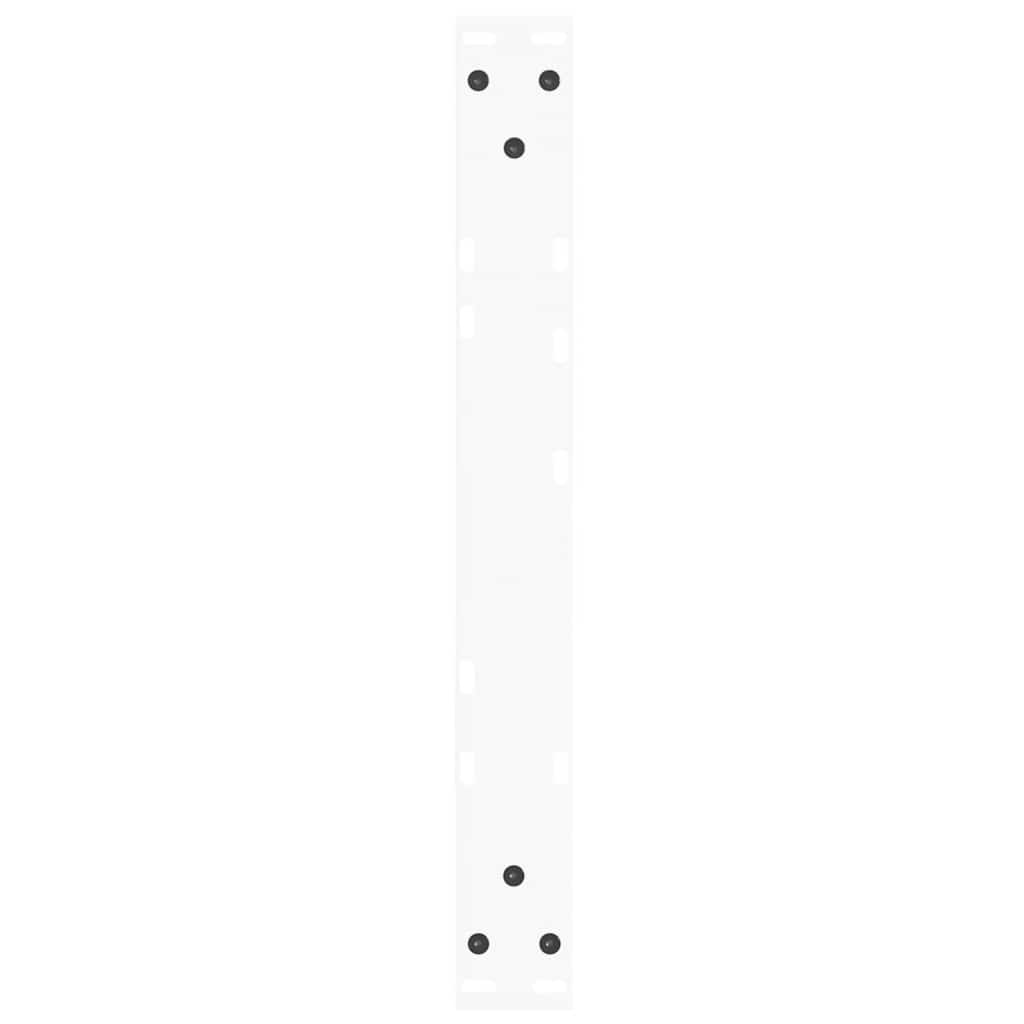 sofabordsben V-formet 2 stk. hvid 60 x (30-31,3) cm stål