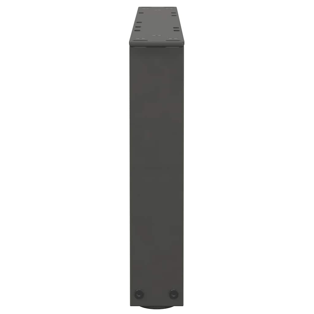 sofabordsben V-formet 2 stk. antracit 60x(30-31,3) cm stål
