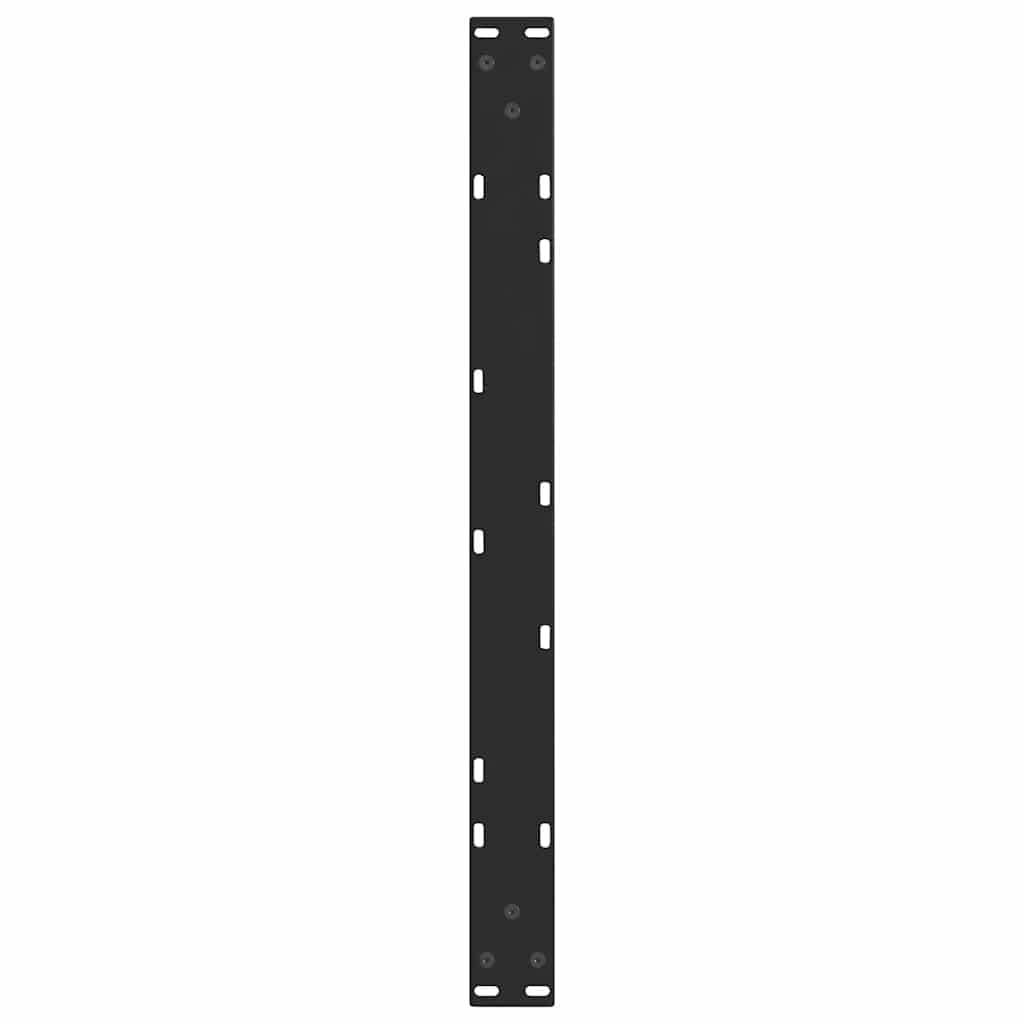 sofabordsben V-formet 2 stk. sort 70 x (30-31,3) cm stål