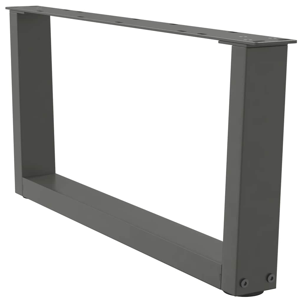 sofabordsben V-formet 2 stk. antracit 70x(30-31,3) cm stål