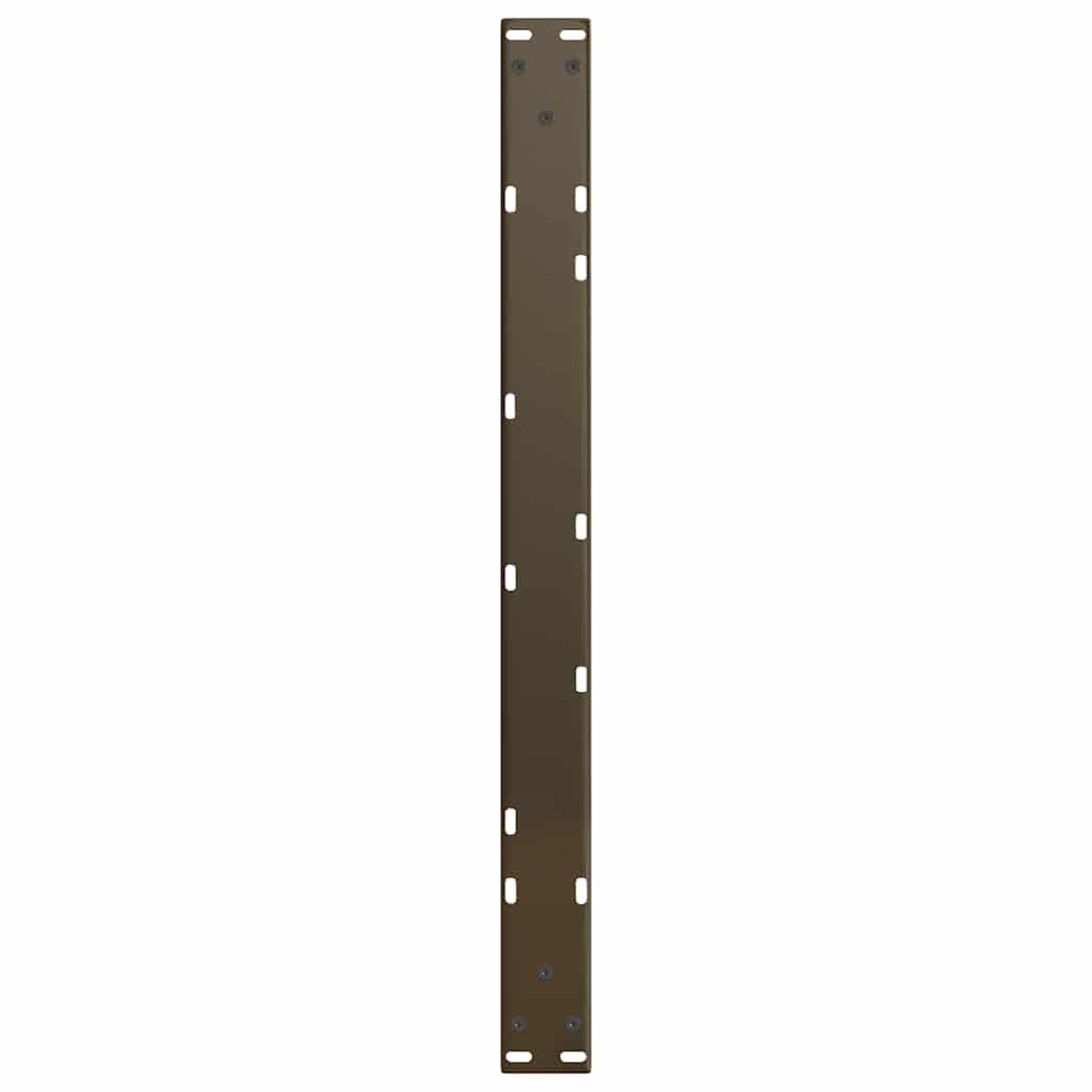sofabordsben V-formet 2 stk. naturstål 70x(30-31,3) cm stål