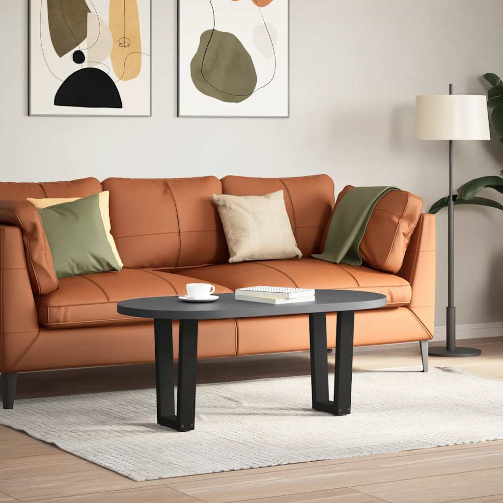 sofabordsben V-formet 2 stk. sort 28 x (42-43,3) cm stål