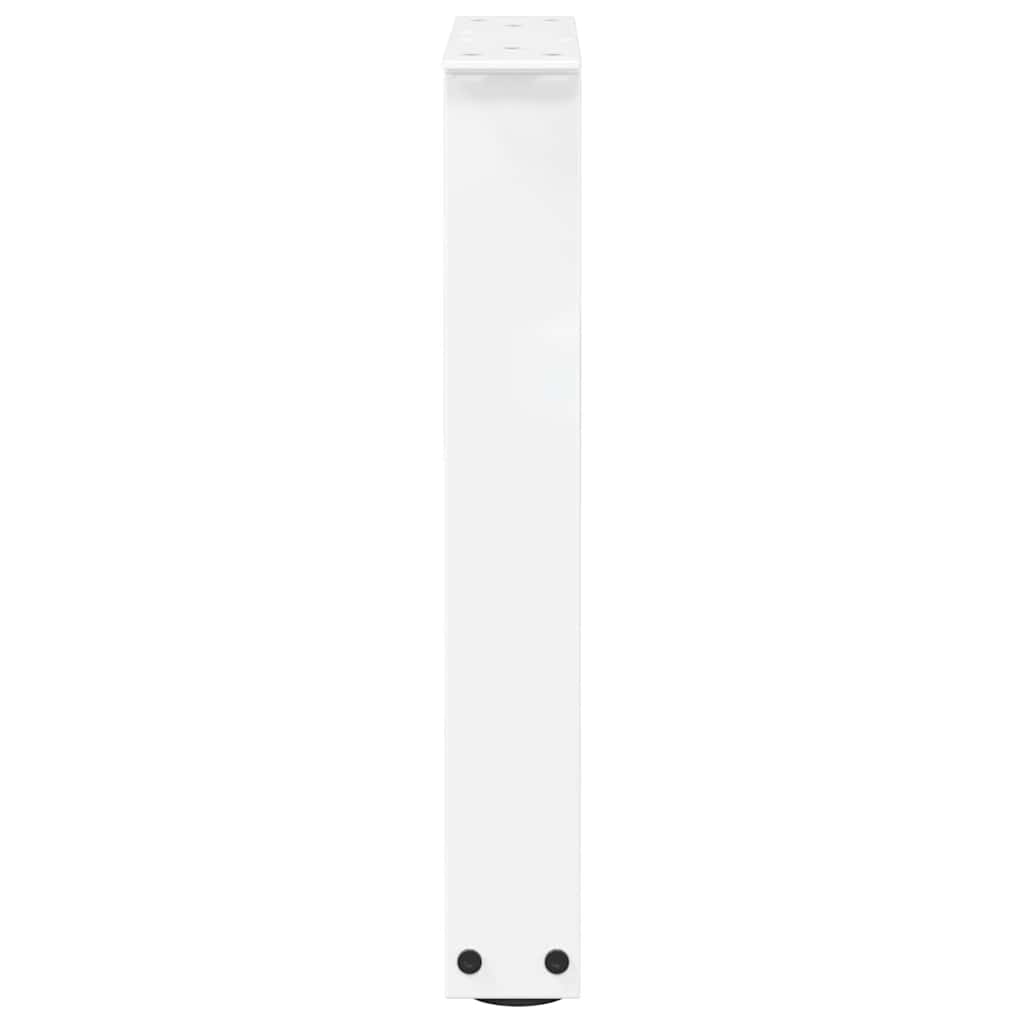 sofabordsben V-formet 2 stk. hvid 28 x (42-43,3) cm stål